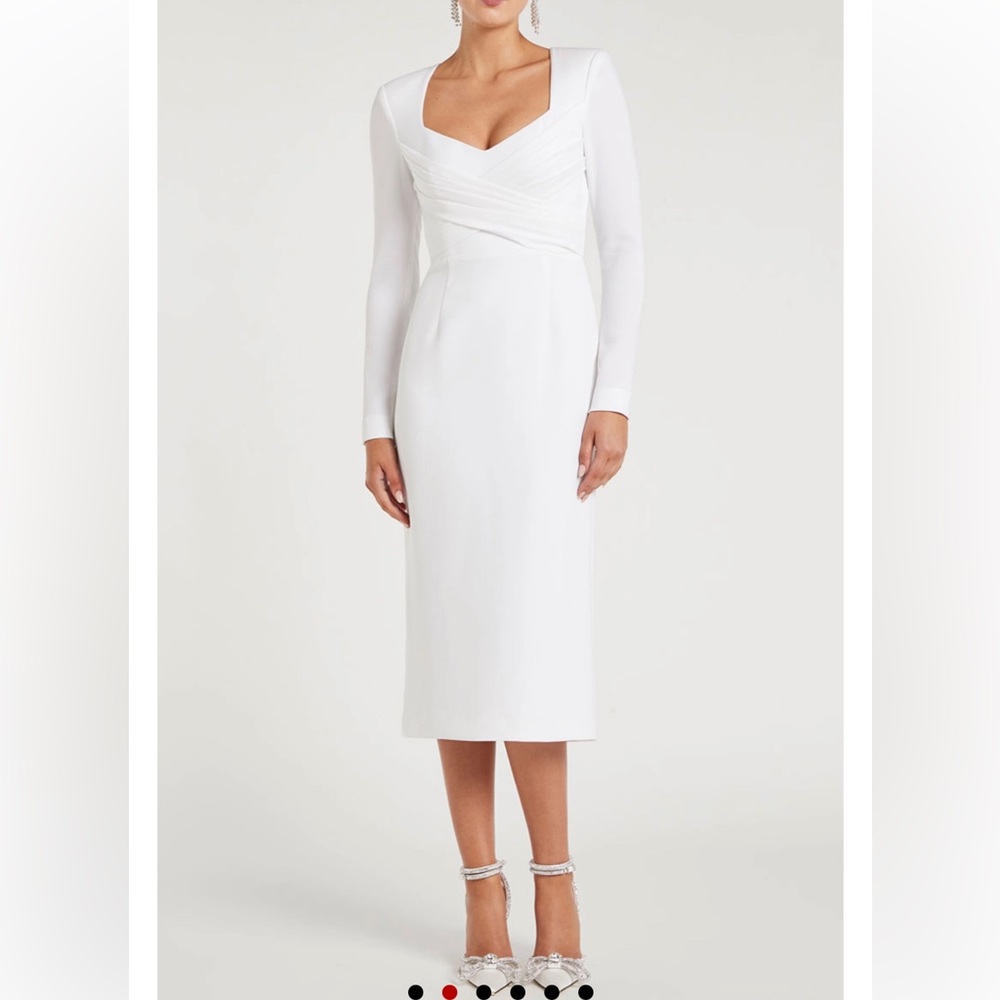 White Midi Dress. Size US 4